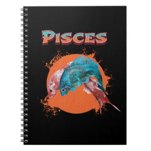 Fische Zodiac Horoskop Wasserastrologie Zeichen Notizblock