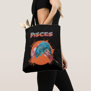 Fische Zodiac Horoskop Wasserastrologie Zeichen Tasche