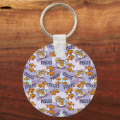 Fische Zodiac-Schild Schlüsselanhänger (Rückseite)