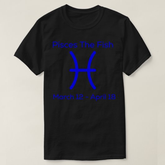 Fische Zodiac T-Shirt (Design vorne)