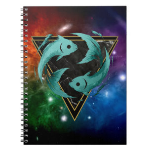 Fische Zodiaque Geschenk Astrologie Notizblock