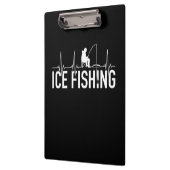 Fischeisfischen Herzschlag Klemmbrett (Links)