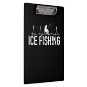 Fischeisfischen Herzschlag Klemmbrett (Rechts)