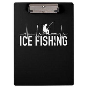 Fischeisfischen Herzschlag Klemmbrett