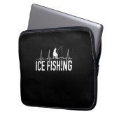 Fischeisfischen Herzschlag Laptopschutzhülle (Vorderseite Links)
