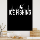 Fischeisfischen Herzschlag Poster (Küche)