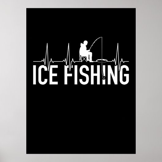 Fischeisfischen Herzschlag Poster (Vorne)