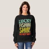 Fischen also nicht abwaschen sweatshirt (Vorne ganz)