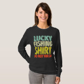 Fischen also nicht abwaschen T-Shirt (Vorne ganz)