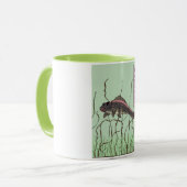 Fischen an eine Katze Tasse (Vorderseite Links)