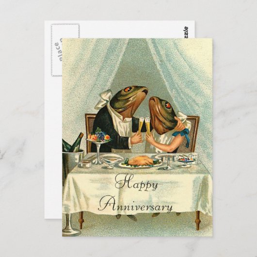 Fischen an einem Datum Postkarte (Vorne/Hinten)