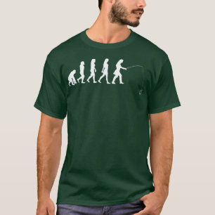 Fischen Angler Girls Fisherman Evolution  T-Shirt