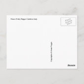 Fischen auf dem Teller Postkarte (Rückseite)