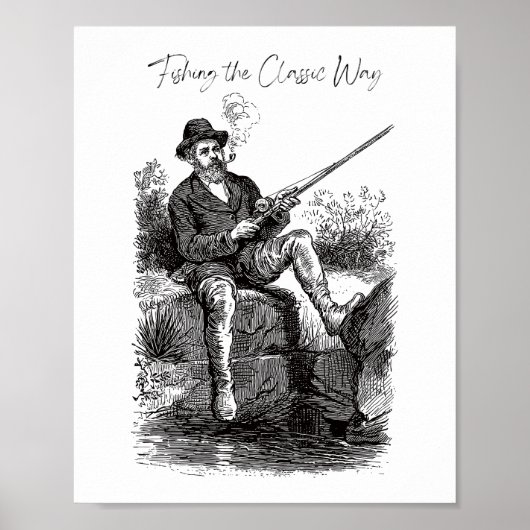 Fischen auf klassische Weise Poster (Vorne)