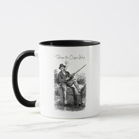 Fischen auf klassische Weise Tasse (Links)
