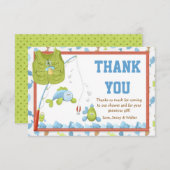 Fischen-Babyparty danken Ihnen zu kardieren Dankeskarte (Vorne/Hinten)