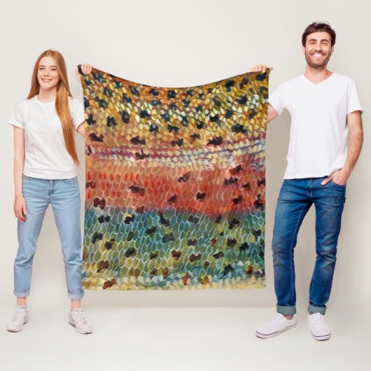 Fischen Bachforelle Fleecedecke (Beispiel)