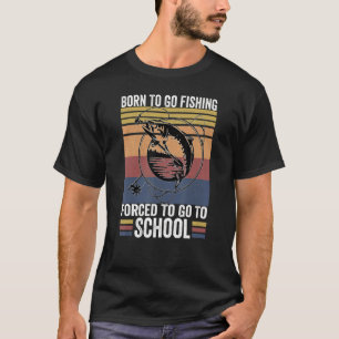 Fischen Bass Fisch Angler Kinder Geboren Um Zu Fis T-Shirt
