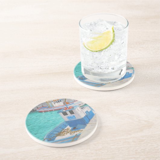 Fischen Boot-Tarifa Spanien Sandstein Untersetzer (Seite)