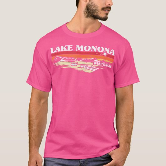 Fischen Camping Schifffahrtsgesellschaft Luganers T-Shirt (Vorderseite)