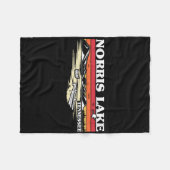 Fischen Camping Seen Norris Fleecedecke (Vorderseite (Horizontal))
