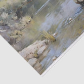 Fischen des Flusses Decoupage Seidenpapier (Ausschnitt)