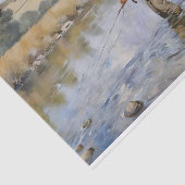 Fischen des Flusses Decoupage Seidenpapier (Ausschnitt)