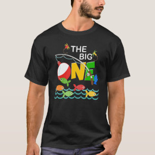 Fischen des großen ein Jahr 1st ersten Geburtstag T-Shirt