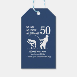 Fischen des legendären Rodvaters 50. Geburtstag Geschenkanhänger