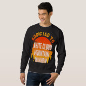 Fischen des Minus der weißen Wolkendecke Sweatshirt (Vorne ganz)