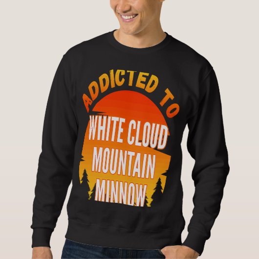 Fischen des Minus der weißen Wolkendecke Sweatshirt (Vorderseite)