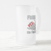 Fischen des Walfangs Mattglas Bierglas (VorderseiteRechts)