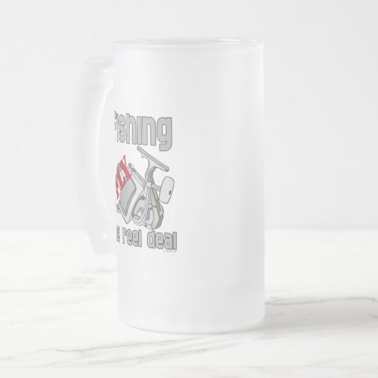 Fischen des Walfangs Mattglas Bierglas (Vorderseite Links)