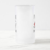 Fischen des Walfangs Mattglas Bierglas (Mittel)