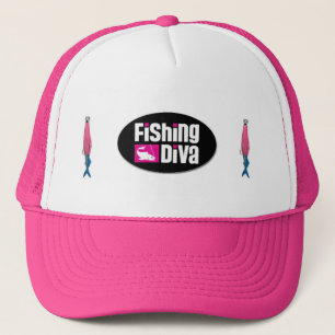 Fischen-Diva trägt Kappesun-Schutz zur Schau Truckerkappe