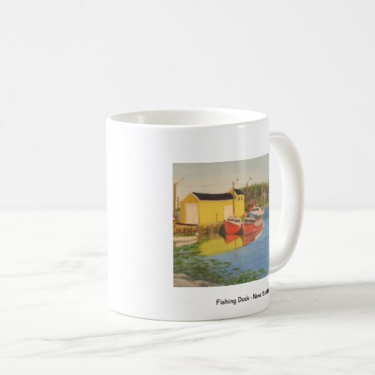 Fischen-Dock - Neuschottland Kaffeetasse (VorderseiteRechts)