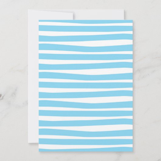 Fischen Einladung zum 1. Geburtstag (Rückseite)