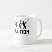 Fischen-Evolution Kaffeetasse (VorderseiteRechts)