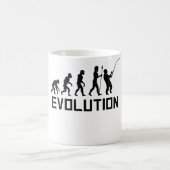 Fischen-Evolution Kaffeetasse (Mittel)