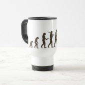 Fischen-Evolution - lustige Fischer-Tasse Reisebecher (Vorderseite Links)