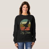 Fischen Fischen Fischen Fliegen Fischer Sweatshirt (Vorne ganz)
