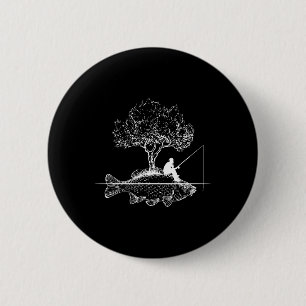 Fischen Fish Island Surrealer Karpfen Angler  Button