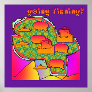 Fischen? Fisherman Fun Poster
