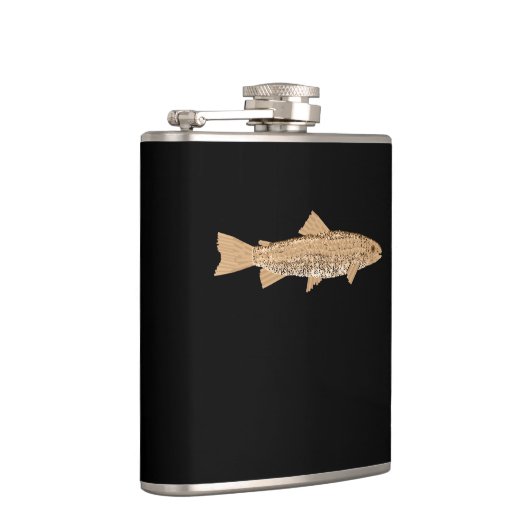 Fischen-Flasche Flachmann (Rechts)