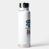Fischen & Frei Patriotischer Angelköder Vintage Trinkflasche (rechts)