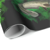 Fischen frohe Weihnachten Geschenkpapier (Rolleneckpunkt)