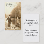 Fischen-Führer Visitenkarte (Vorne/Hinten)