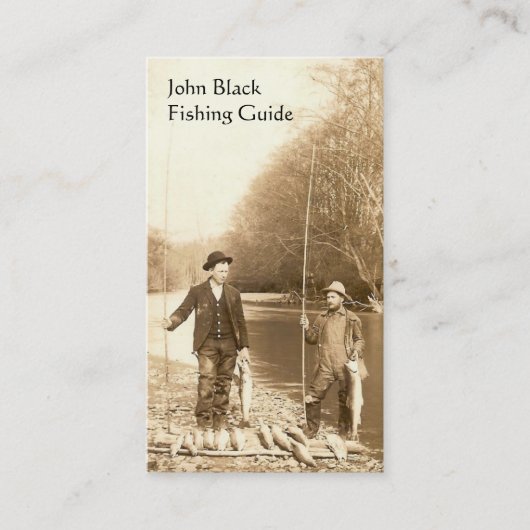 Fischen-Führer Visitenkarte (Vorderseite)