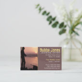 Fischen-Führer-Visitenkarte Visitenkarte (Stehend Vorderseite)