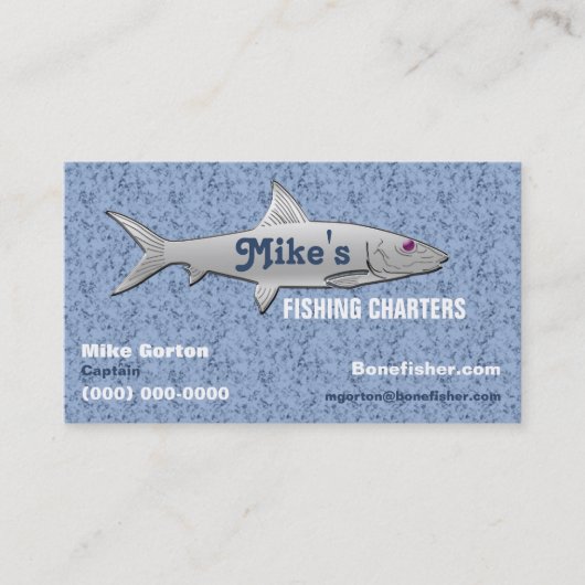 Fischen-Führer-Visitenkarte Visitenkarte (Vorderseite)